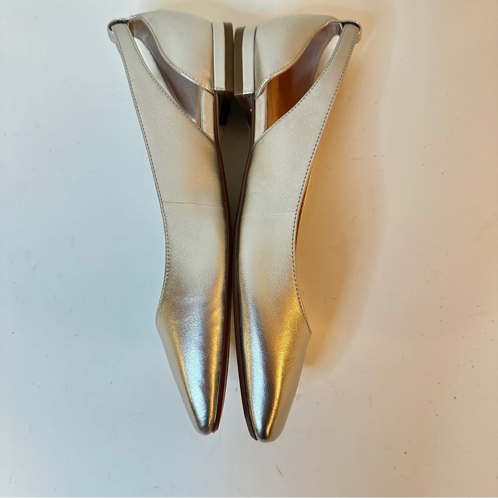 NEW Cole Haan Bria Cutout Soft Gold Leather Women's Ballet Flats, Sz 7 - Picture 6 of 13